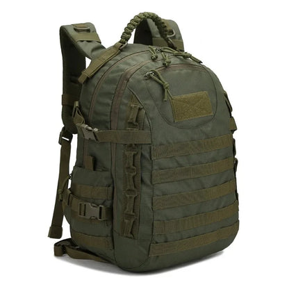 35 litre men's outdoor backpack Waterproof camo camping hiking backpack Large wearable sports bag