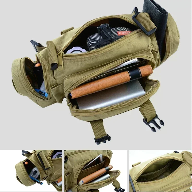 Outdoor mountaineering bag 600D waterproof Oxford shoulder bag camping hiking fishing bag hiking backpack