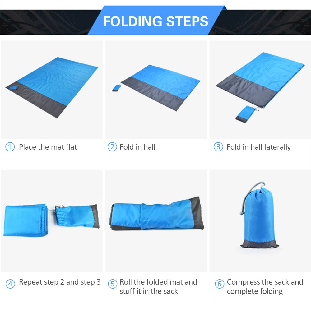 Waterproof Beach Blanket Outdoor Camping Portable Picnic Mat Camping Ground Mat Mattress  Portable Lightweight Picnic Mat 2024