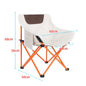 Metal Folding Chair Folding Stools Outdoor Camping Folding Chair Portable Picnic Moon Chair Leisure Beach Chairs