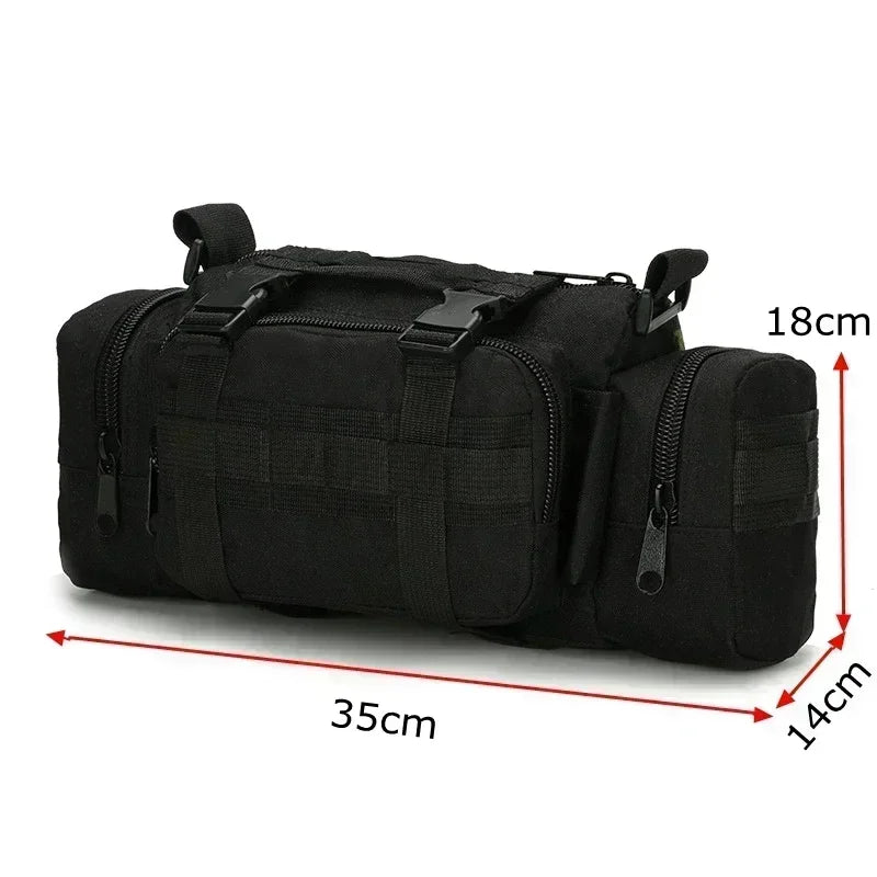 Outdoor mountaineering bag 600D waterproof Oxford shoulder bag camping hiking fishing bag hiking backpack