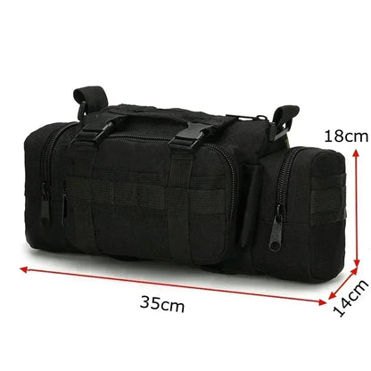 Outdoor mountaineering bag 600D waterproof Oxford shoulder bag camping hiking fishing bag hiking backpack