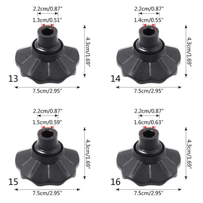 A9LD 4Pcs Camping Stool Leg Cap Non-slip Outdoor Folding Chair Foot Cover Adjustable Wear-resistant Fishing Chair Accessory