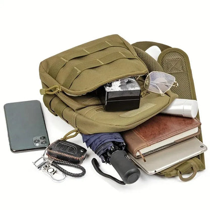 Military Shoulder Bag, Trekking Chest Sling Bag,  Backpack For Hiking Outdoor Camping Fishing