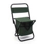 Fishing Stool Detachable Portable Folding Chair Beach Camping Chair with Cooler Bag Backrest Lightweight Outdoor Folding Chair