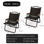 2pcs/1pcs Portable Camping Chair Outdoor Folding Chair Aluminum Alloy Wood Grain Folding Chair Camping Equipment Comite Chair