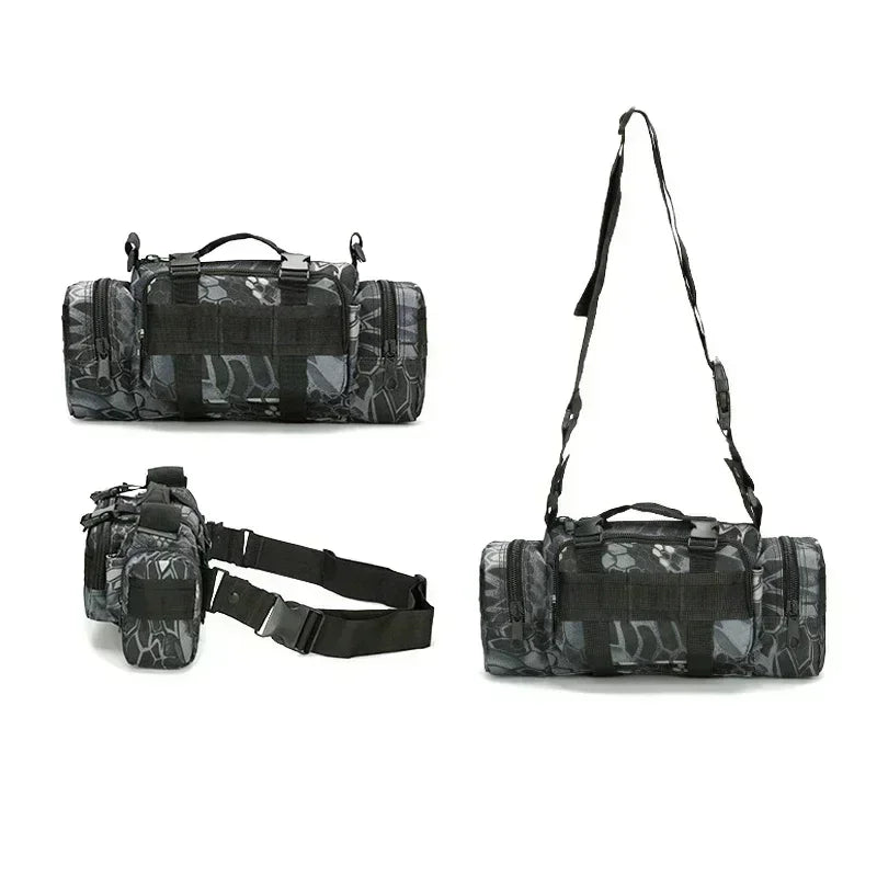 Outdoor mountaineering bag 600D waterproof Oxford shoulder bag camping hiking fishing bag hiking backpack
