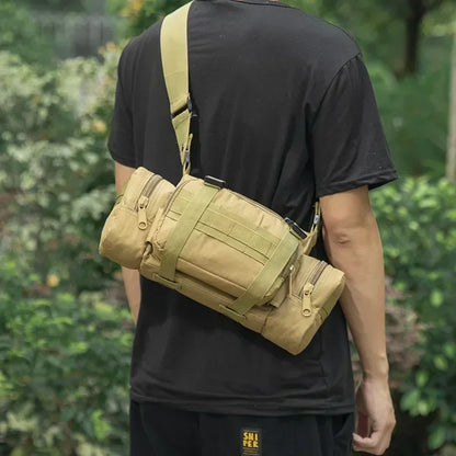 Outdoor mountaineering bag 600D waterproof Oxford shoulder bag camping hiking fishing bag hiking backpack