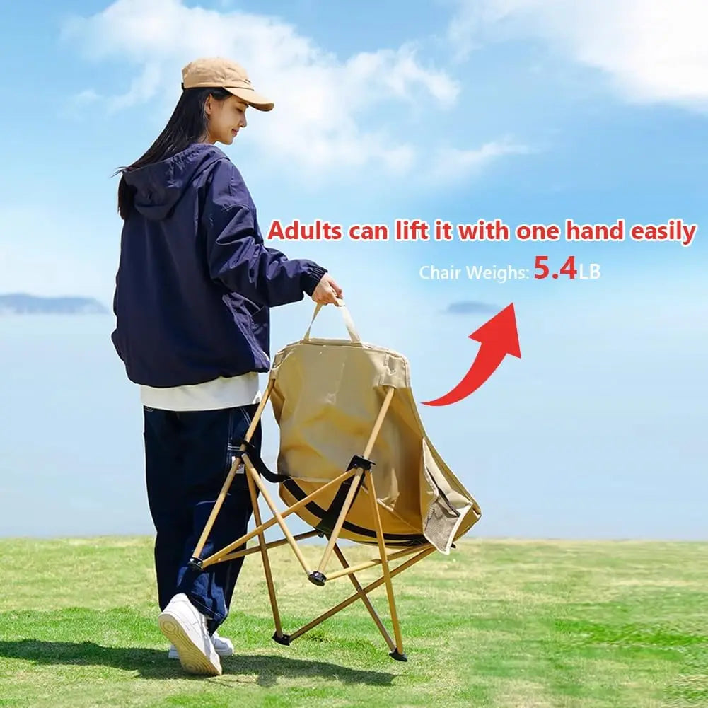 Metal Folding Chair Folding Stools Outdoor Camping Folding Chair Portable Picnic Moon Chair Leisure Beach Chairs