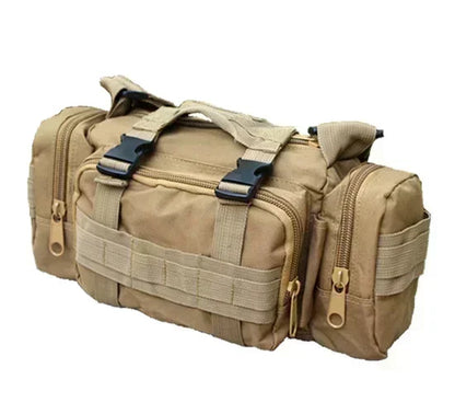 Outdoor mountaineering bag 600D waterproof Oxford shoulder bag camping hiking fishing bag hiking backpack