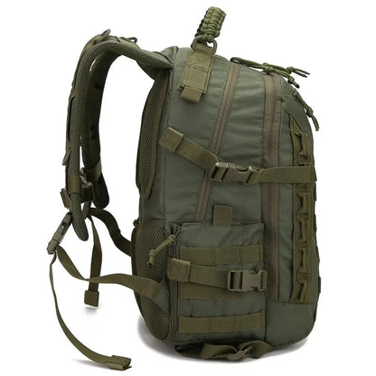 35 litre men's outdoor backpack Waterproof camo camping hiking backpack Large wearable sports bag