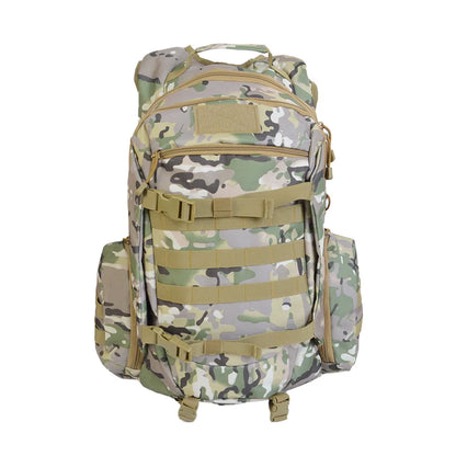 Outdoor new camping hiking backpack 45L large capacity shoulder men tactical camouflage flat shark backpack